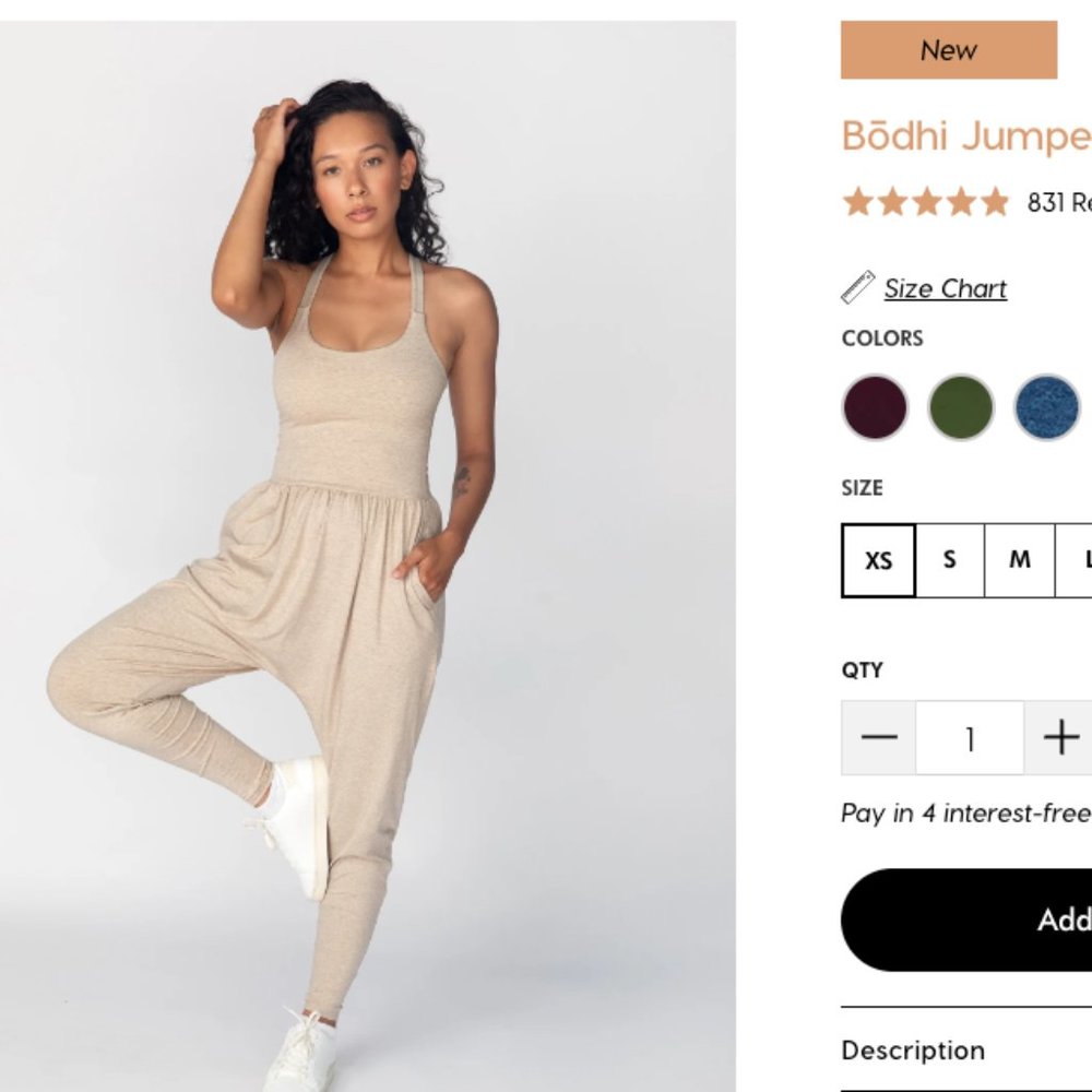 Imbodhi Jumpsuit NEW w/tags